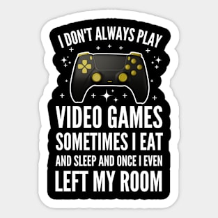 Funny Gamer men women Video Gamer Gaming Game Controller Sticker